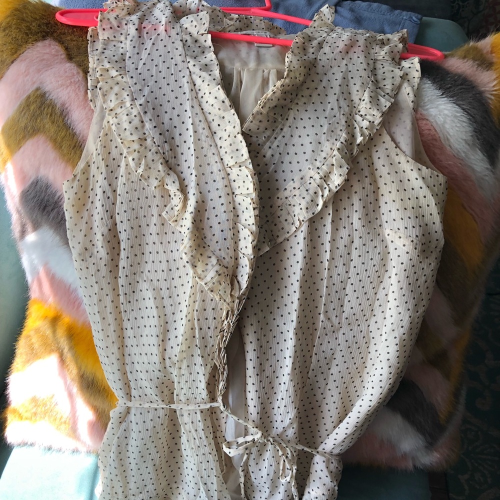 JCrew Chiffon Wrap Top Sz 6